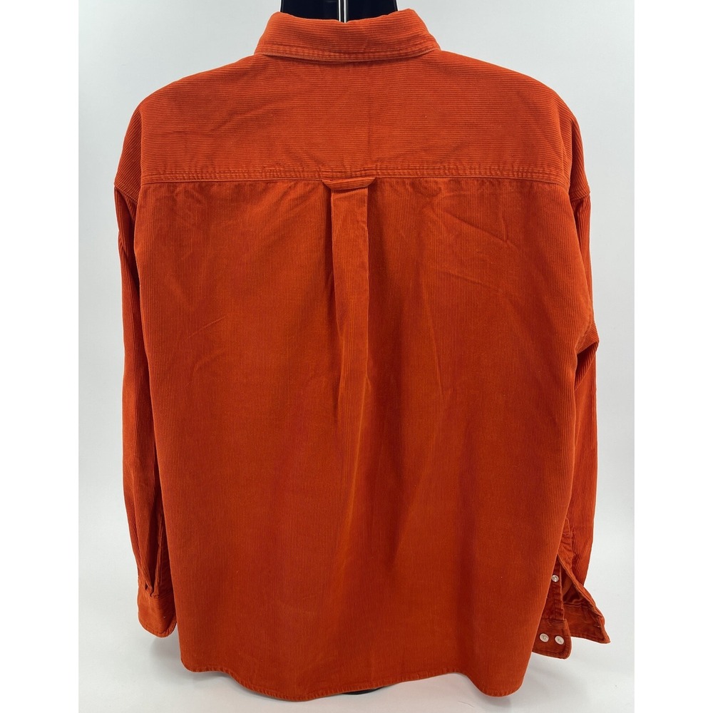 VTG Warner Bros Studio 90's Taz Orange Corduroy Long Sleeve Shirt Men's Size XXL - Picture 3 of 8